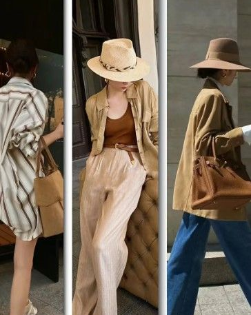 四五十岁的女人，夏季就穿“奶咖色”，时髦好看、还显贵！