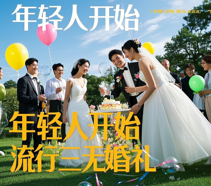 年轻人开始流行三无婚礼‘极简婚礼背后的心理与时代变迁’！