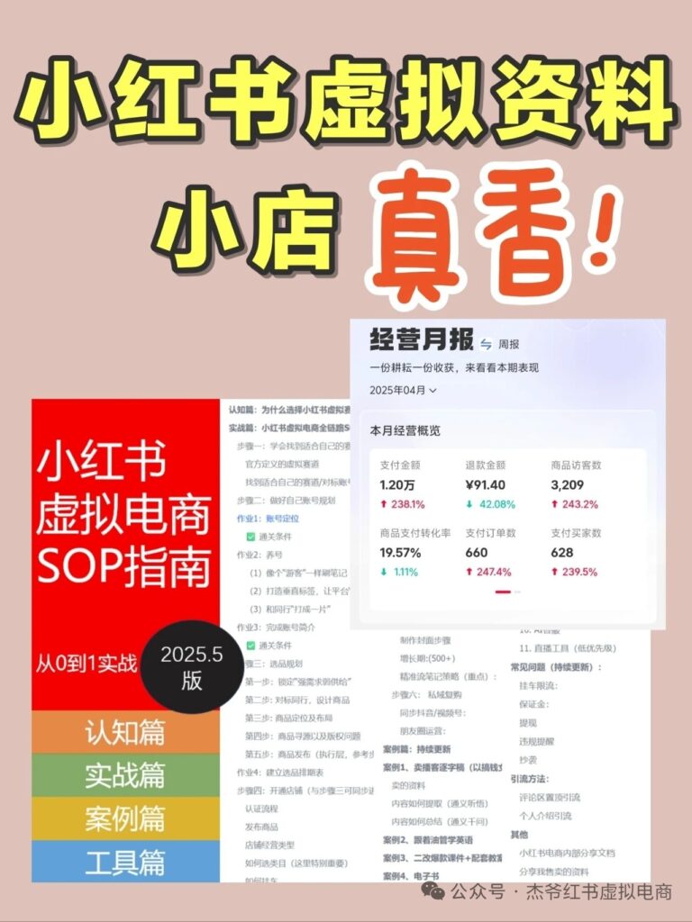 产品经理转行卖电子资料，半年变现6位数，我的小红书虚拟商品实操手册！-墨鱼笔记